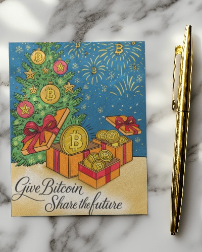 Bitcoin Gift Kit — premium physical cards